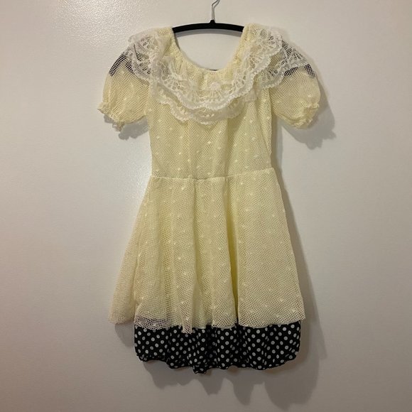 Off the shoulder lace dress, Colour: Cream - Picture 2 of 2